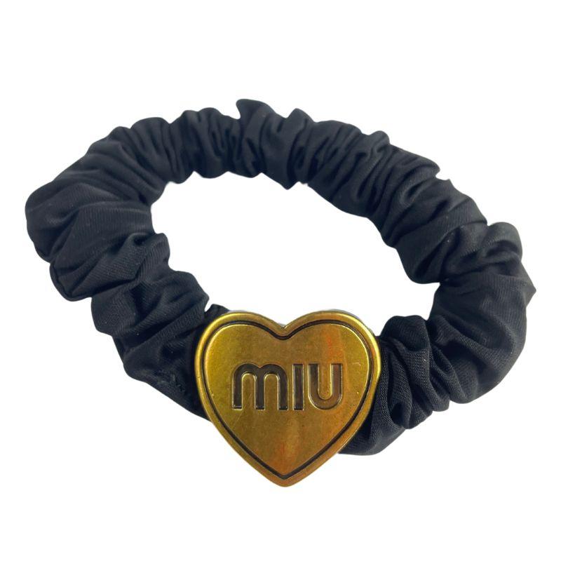 Резинка для волосся MIU MIU Hair Tie Heart Grey, фото 1