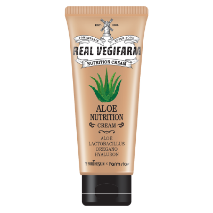 Крем для обличчя FORTHESKIN SUPER FOOD REAL VEGIFARM NUTRITION CREAM-Aloe [100ml], фото 1