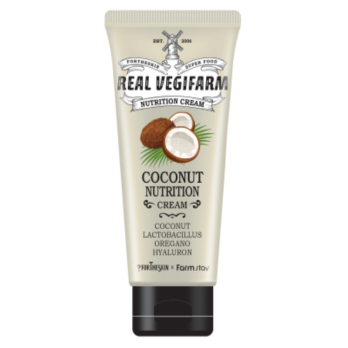 Крем для обличчя FORTHESKIN SUPER FOOD REAL VEGIFARM NUTRITION CREAM-Coconut [100ml], фото 1