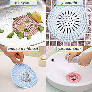 Універсальна сіточка для зливу - силіконовий фільтр - pink, фото 7