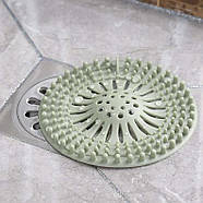 Силіконова сітка для душу та мийки - Фільтр від засмічень для кухні та ванної - green, фото 6