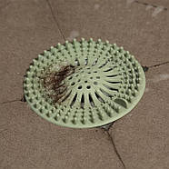 Силіконова сітка для душу та мийки - Фільтр від засмічень для кухні та ванної - green, фото 7