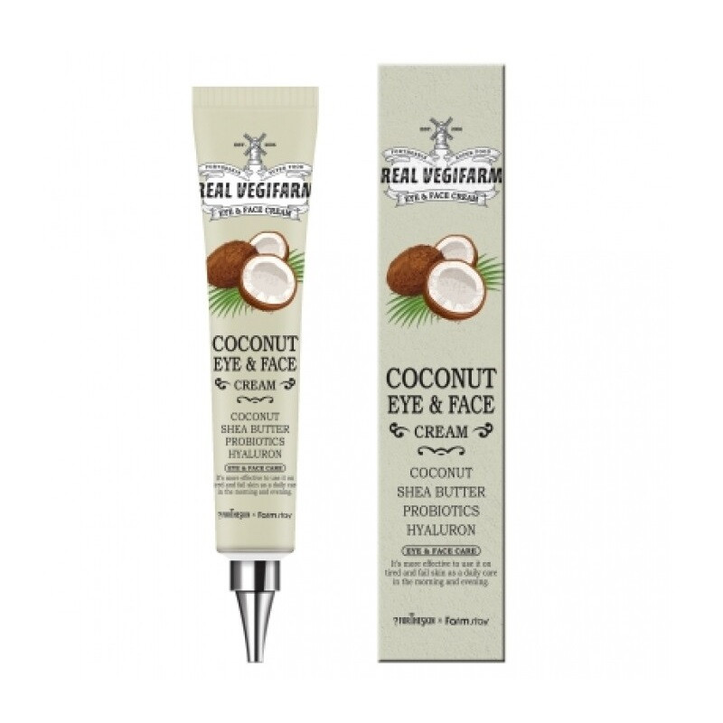 Крем FORTHESKIN SUPER FOOD REAL VEGIFARM EYE & FACE CREAM - COCONUT [45ml], фото 1