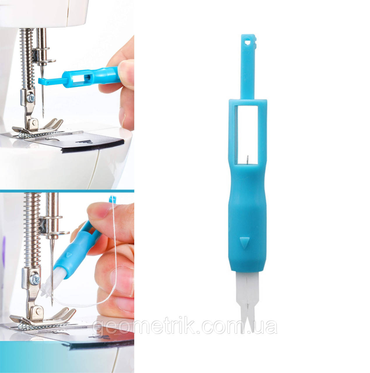 Ниткопротягувач універсальний: швейні машини, ручне шиття - blue, фото 1