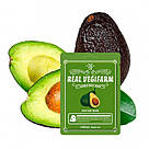Тканинна маска FORTHESKIN SUPER FOOD REAL VEGIFARM DOUBLE SHOT MASK-Avocado [23ml], фото 2