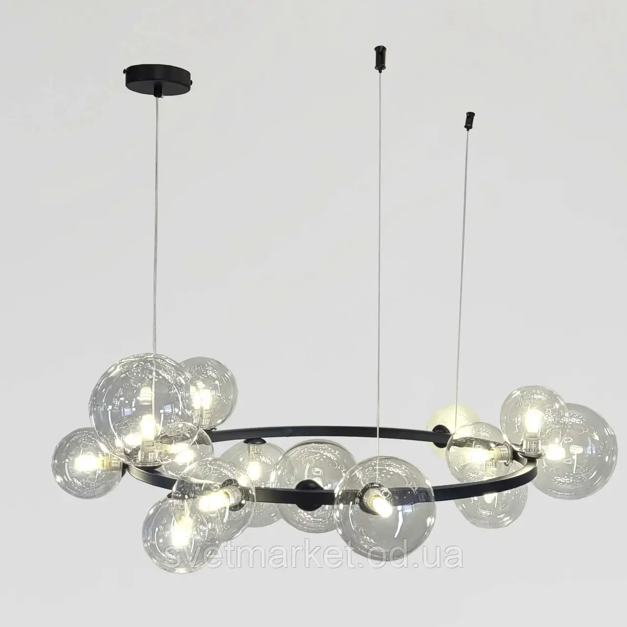 Дизайнерська люстра P488/15A BK+CL, фото 1