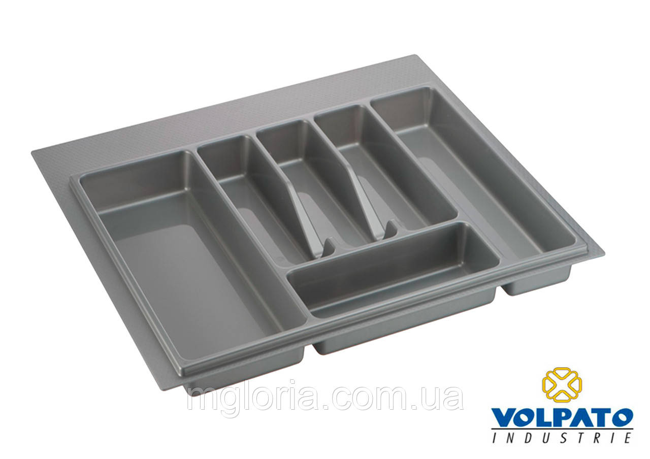 Лоток для столових приладів Volpato (Італія) сірий 600 мм