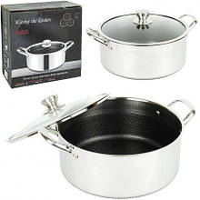 Каструля сталева D30см L11,5 см з 6-шаровим покриттям 16749-34 MZOPT