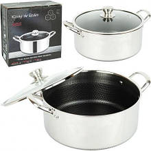 Каструля сталева D32см L12,5см з 6-шаровим покриттям 16749-35 MZOPT