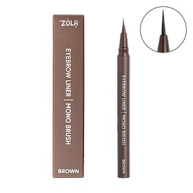 Лайнер для брів ZOLA Eyebrow liner Mono Brush - Brown