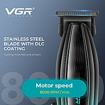 Тример VGR V-974 GREEN, 8000 RPM, 4 насадки, LED display, фото 3