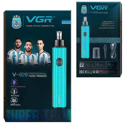 Тример для носа VGR V-629 BLUE, фото 2