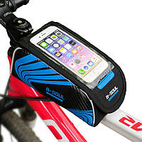 Сумка для велосипеда на раму під телефон 6.0" синя (B-Soul)