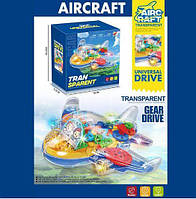 Музичний літак з шестернями прозорий що їздить 2011 A підсвічування, рухомі шестерні