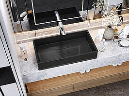 Чорна Раковина, Умивальник, накладний Luxor Mixen 60 Black