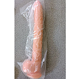 Реалістичний фалоімітато для вагінальної та анальної стимуляції, Телесній фалос на присосці 43 см, Інтимні ігр, фото 10