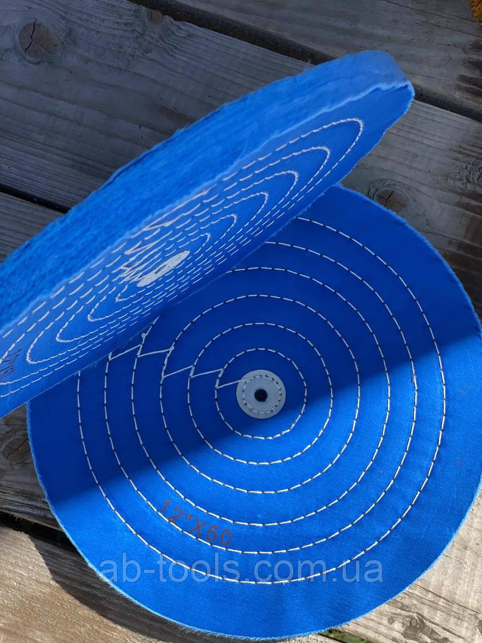 Круг 300 мм синій тканинний мусліновий, фото 1