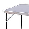 Стіл складний для пікніка 80*60*69,5 см, сірий, фото 6