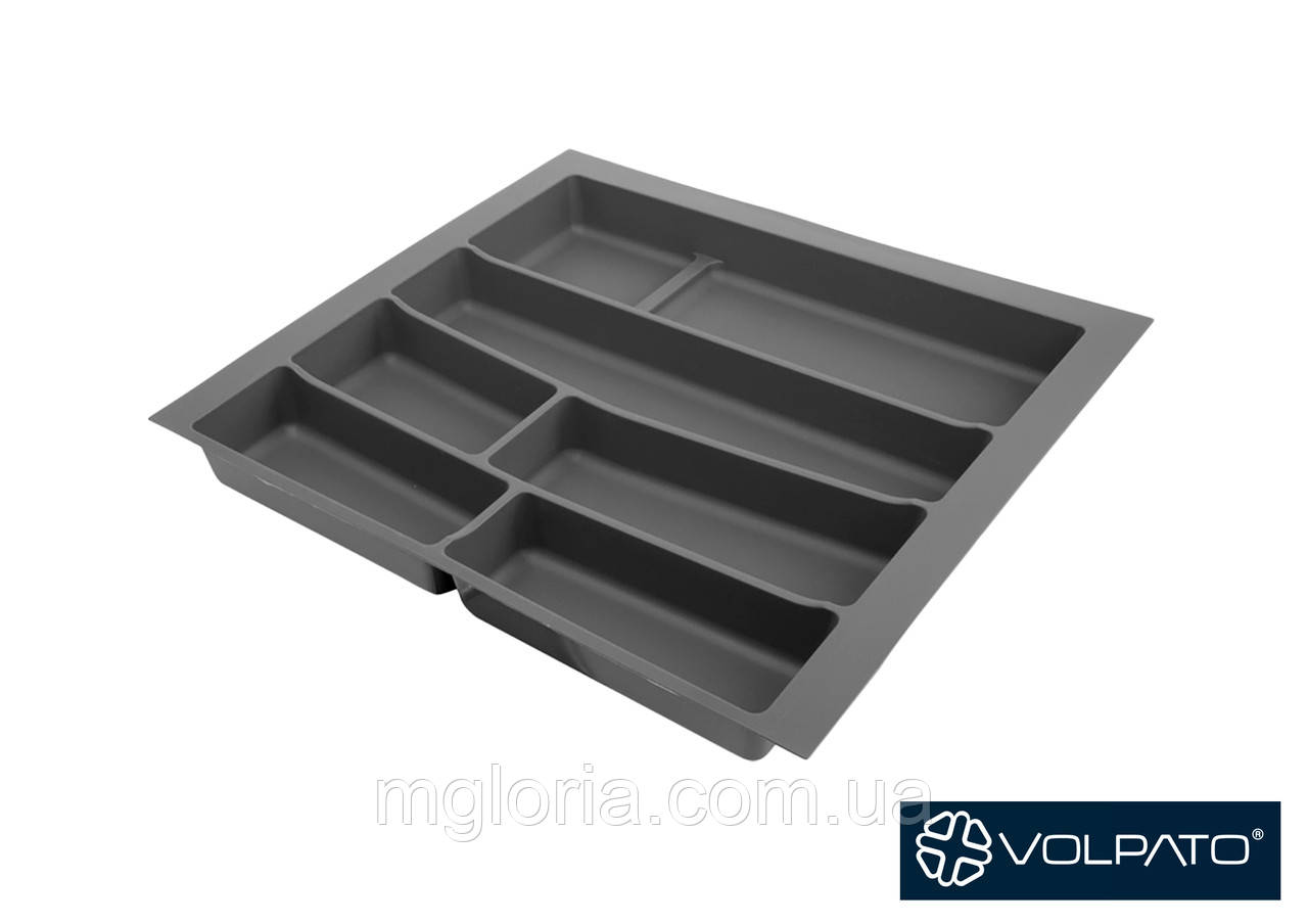 Лоток для столового приладдя графіт VOLPATO 600 мм, фото 1