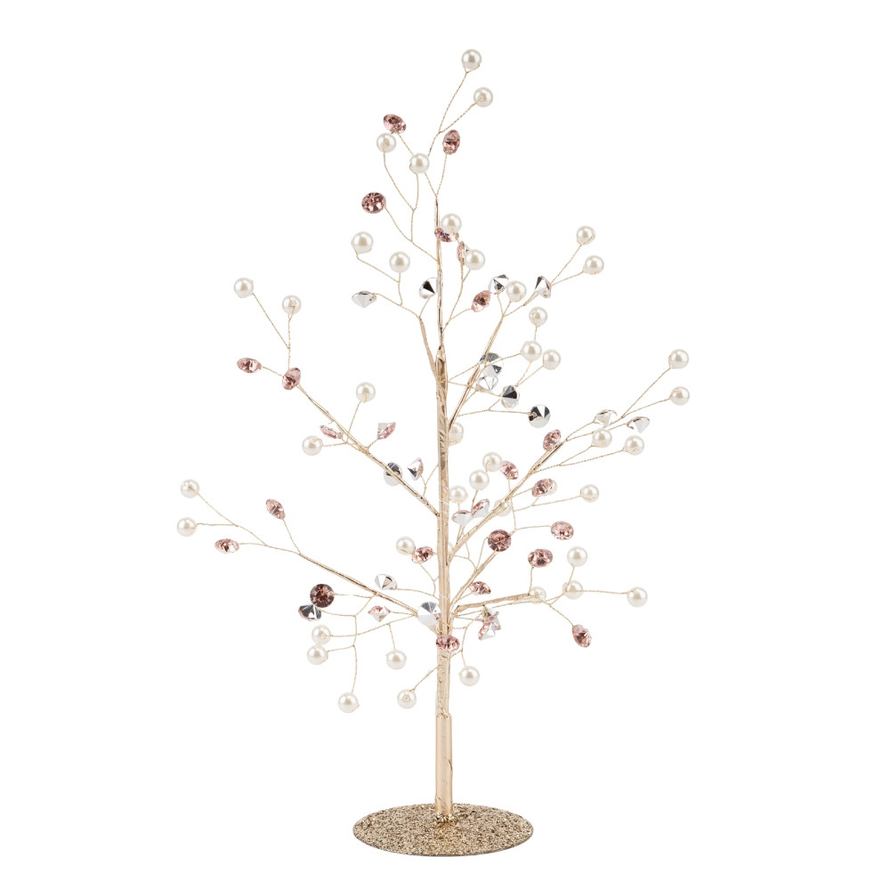 Декоративне дерево Перлинний блиск 36х20 см 119239-019 пластик
