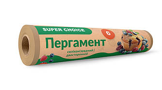 Пергамент для випікання силіконізований Super Choice коричневий 29 см 6 м