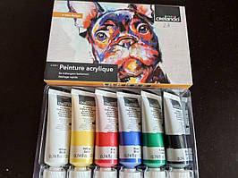 Набір акрилових фарб  Crelando 6шт. по 22мл Crelando Німетчина