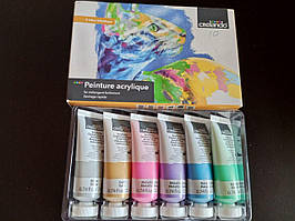 Набір акрилових фарб  Crelando 6шт. по 22мл Crelando Німетчина