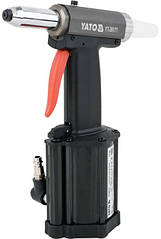 Пневмозаклепочник YATO для заклепок 2.4, 3.2, 4, 4.8, 5 мм 54 л/хв YT-36171
