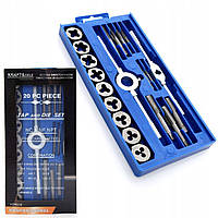 Набір мітчиків і плашок (М3-М12) 20шт Kraft&Dele KD10288