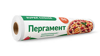 Пергамент для випікання силіконізований Super Choice білий 29 см 50 м