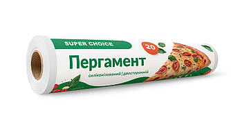 Пергамент для випікання силіконізований Super Choice білий 38 см 20 м