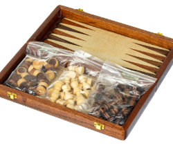 Набір подарунковий 3 в 1 Lefard (шахи, шашки, нарди), 29 х 15 см, фото 1