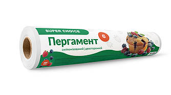 Пергамент для випікання силіконізований Super Choice білий 38 см 6 см