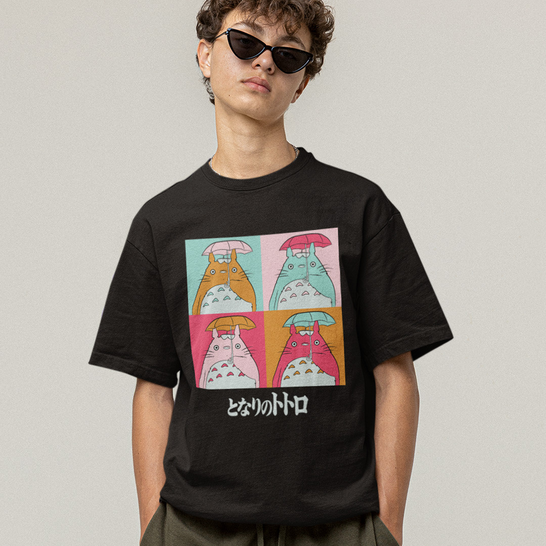 Футболка унісекс My Neighbor Totoro (Collage) S чорний, фото 1