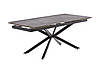 Стіл обідній Магнум кераміка 180-260 см (чорний/сірий мармур Armani Grey), фото 3