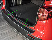 Захисна накладка на задній бампер з ребрами для Suzuki Vitara 2015+