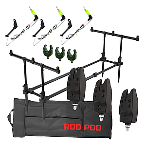 Род под з сигналізаторами і свінгерами клювання набір на 3 вудлища RSS3