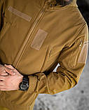Тактична куртка Softshell MASAD койот з липучками та тактичними кишенями ВТ76570 ТМ, фото 5