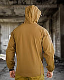 Тактична куртка Softshell MASAD койот з липучками та тактичними кишенями ВТ76570 ТМ, фото 8