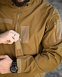 Тактична куртка Softshell MASAD койот з липучками та тактичними кишенями ВТ76570 ТМ, фото 9