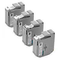 Стрічка для етикеток VEVOR 4x 12 мм, чорний на білому, Brother M-K231 PT-M95 PT-90 PT-70BM 300274