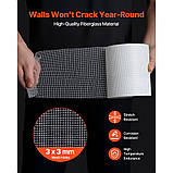 VEVOR 12x Стяжка для стикування Самоклеюча скловолоконні ремонтна стрічка для гіпсокартону 150 мм x 30 м, фото 3