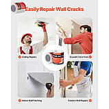 VEVOR 12x Стяжка для стикування Самоклеюча скловолоконні ремонтна стрічка для гіпсокартону 150 мм x 30 м, фото 6