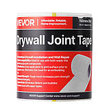 VEVOR 12x Стяжка для стикування Самоклеюча скловолоконні ремонтна стрічка для гіпсокартону 150 мм x 30 м, фото 10