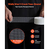 VEVOR 36x Стяжка для стикування Самоклеюча скловолоконні ремонтна стрічка для гіпсокартону 50 мм x 45 м 303242, фото 3