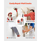 VEVOR 36x Стяжка для стикування Самоклеюча скловолоконні ремонтна стрічка для гіпсокартону 50 мм x 45 м 303242, фото 6