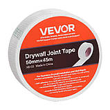 VEVOR 36x Стяжка для стикування Самоклеюча скловолоконні ремонтна стрічка для гіпсокартону 50 мм x 45 м 303242, фото 9