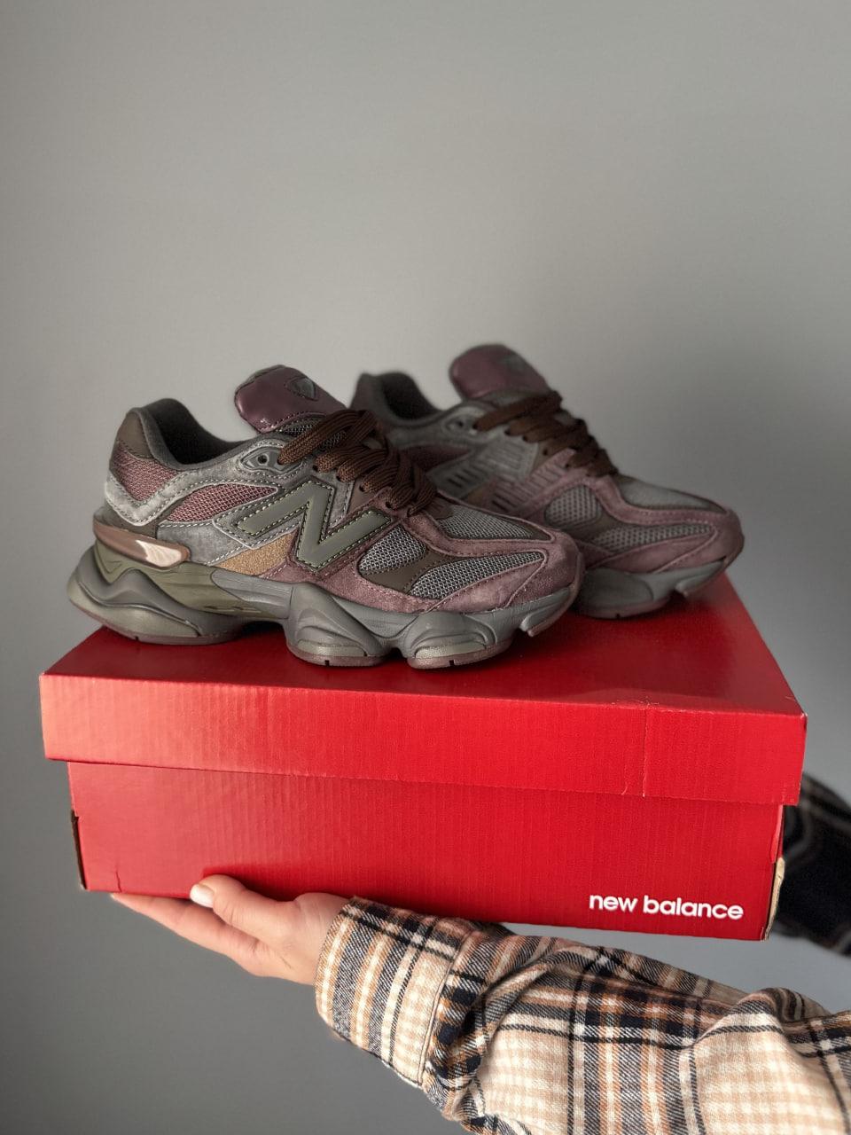 Чоловічі та жіночі кросівки New Balance 9060 Brown Коричневі Взуття Нью Беланс 9060 замша текстиль повсякденні демісезон Унісекс, фото 1