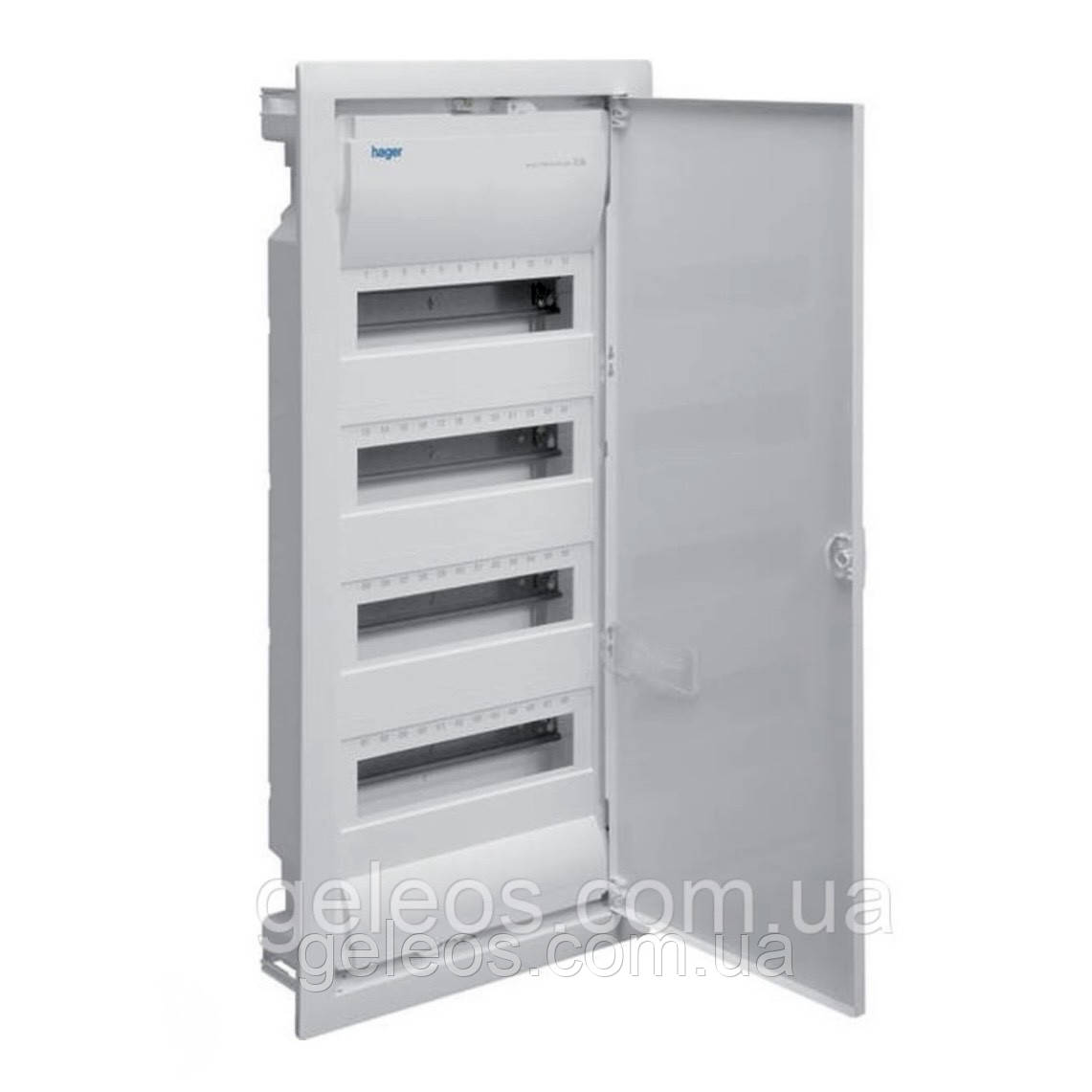 Щит Volta на 48 (56) модулів в/м з металевими дверцятами, без клем Hager VU48UA