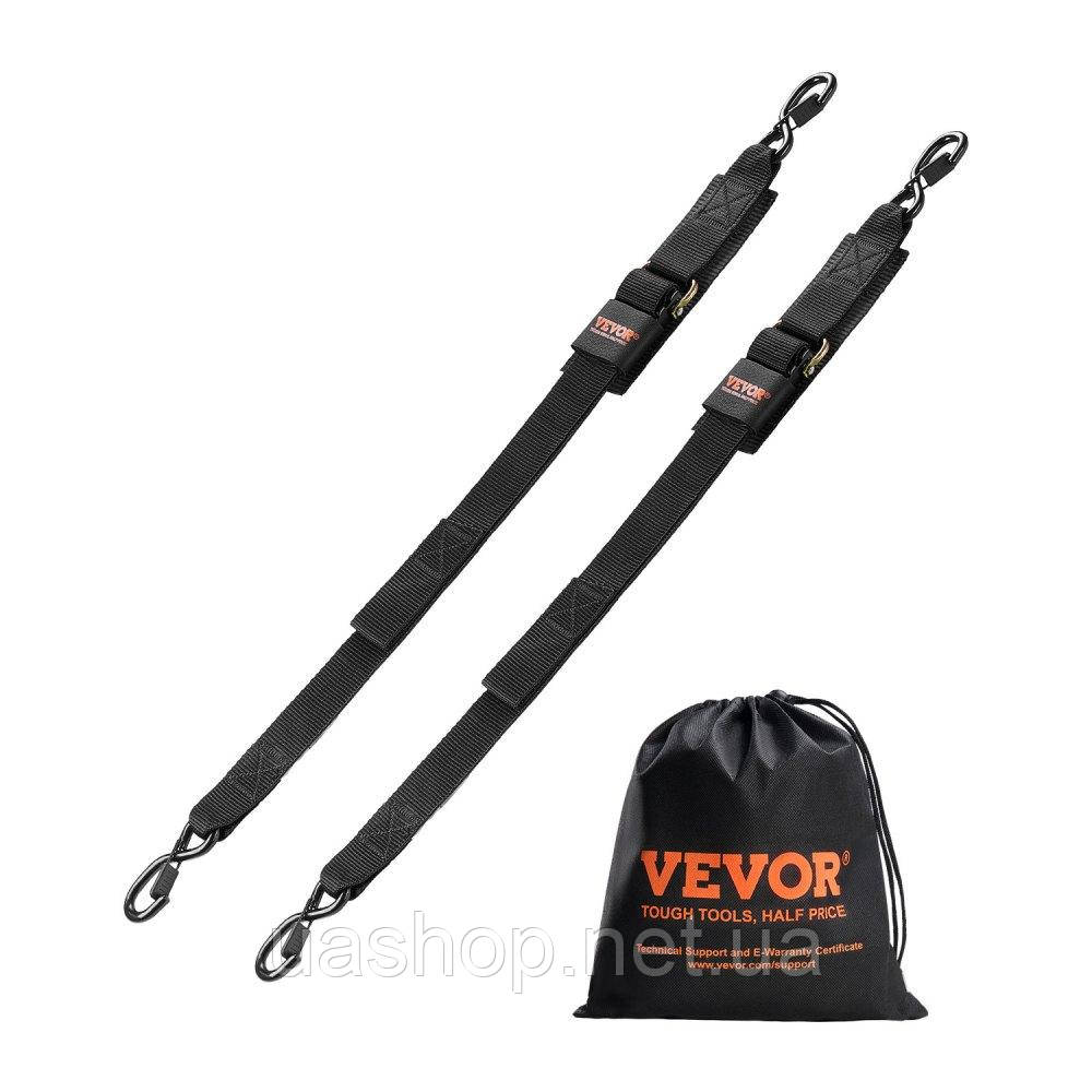 Vevor 310180 Набір з 2 ремінців для кріплення човнів 5,08 х 121,92 м чорний, фото 1